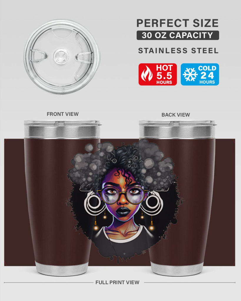 Sparkling Black Girl Design 10#- women-girls- Tumbler