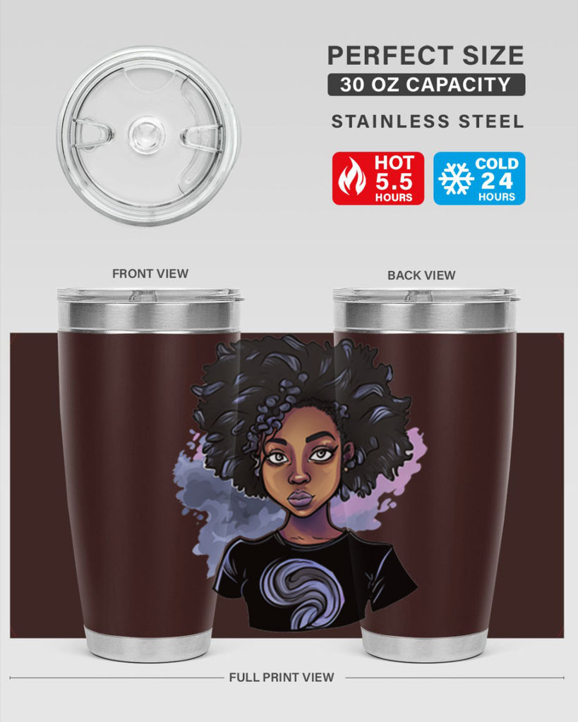 Sparkling Black Girl Design 1#- women-girls- Tumbler