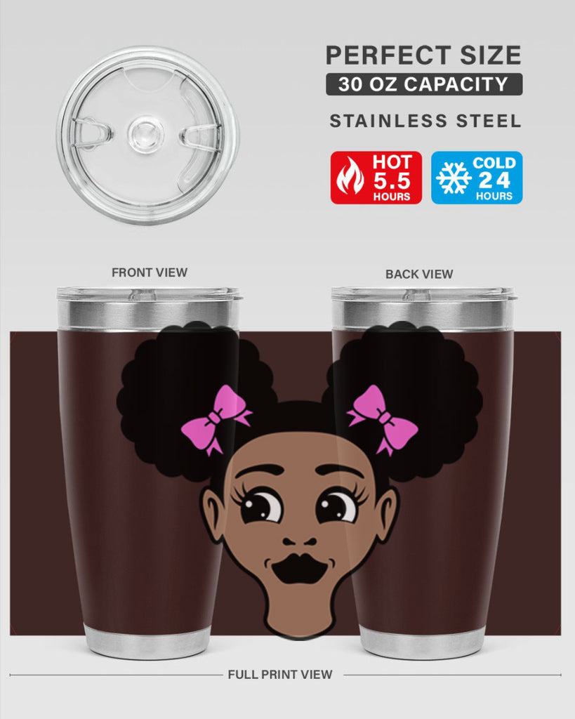 afro puffs girl 74#- women-girls- Tumbler