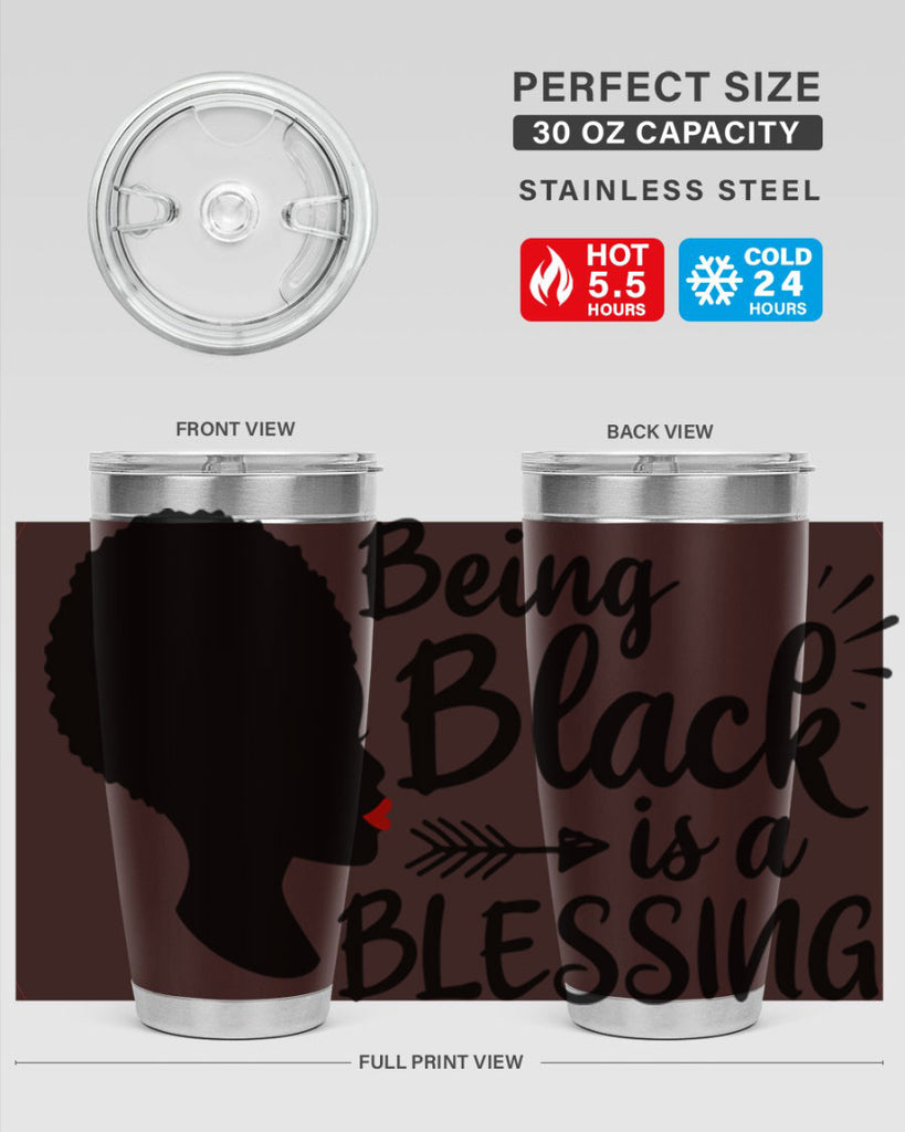 being black is a blessing Style 63#- women-girls- Tumbler