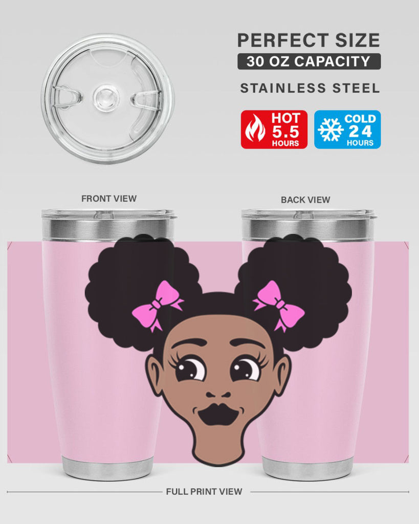 afro puffs girl 74#- women-girls- Tumbler