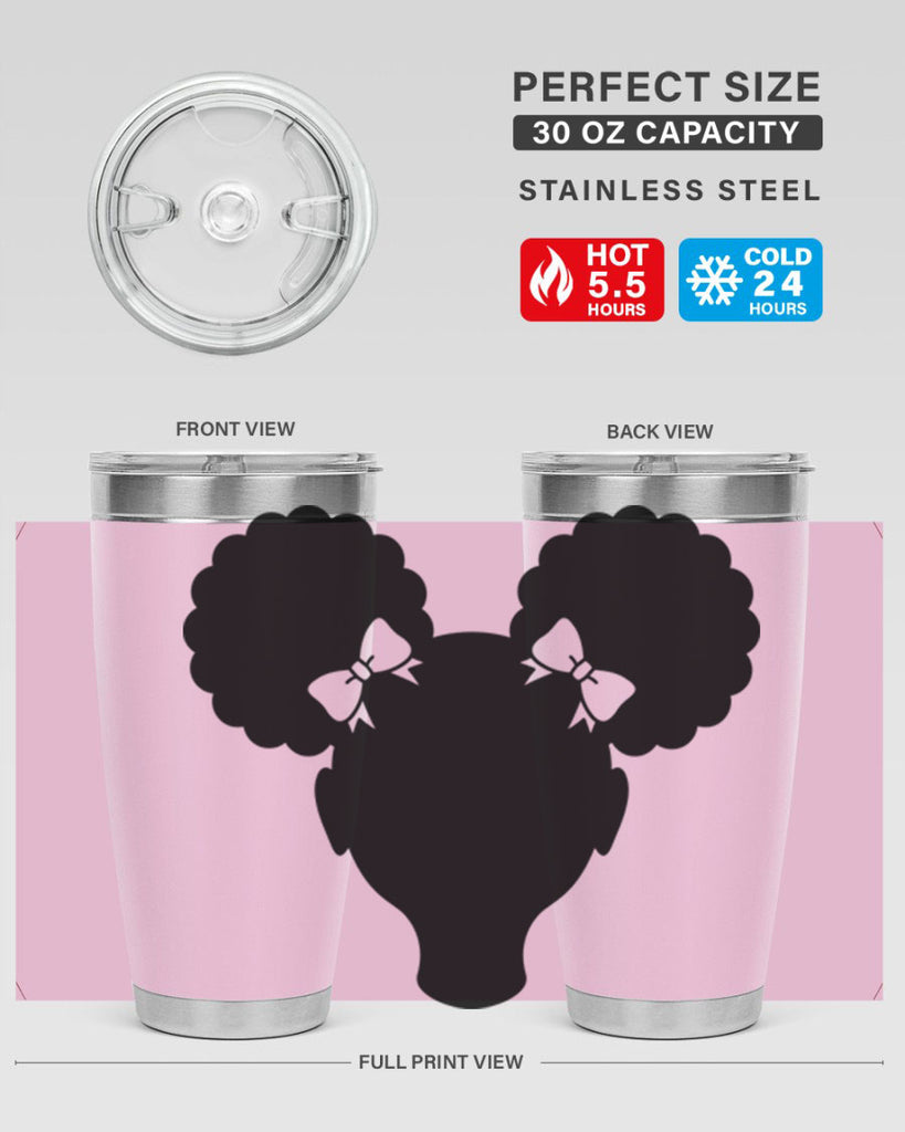 afro puffs girl 77#- women-girls- Tumbler