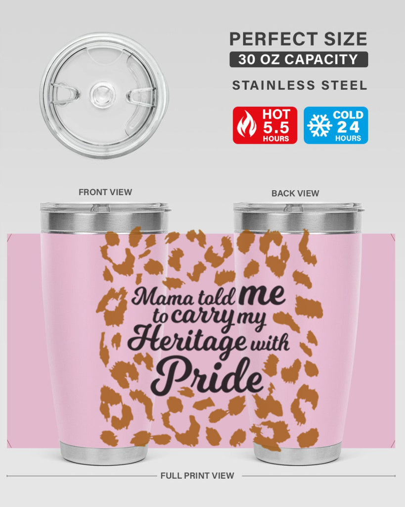 mama told me to carry my heritage with pride Style 23#- women-girls- Cotton Tank
