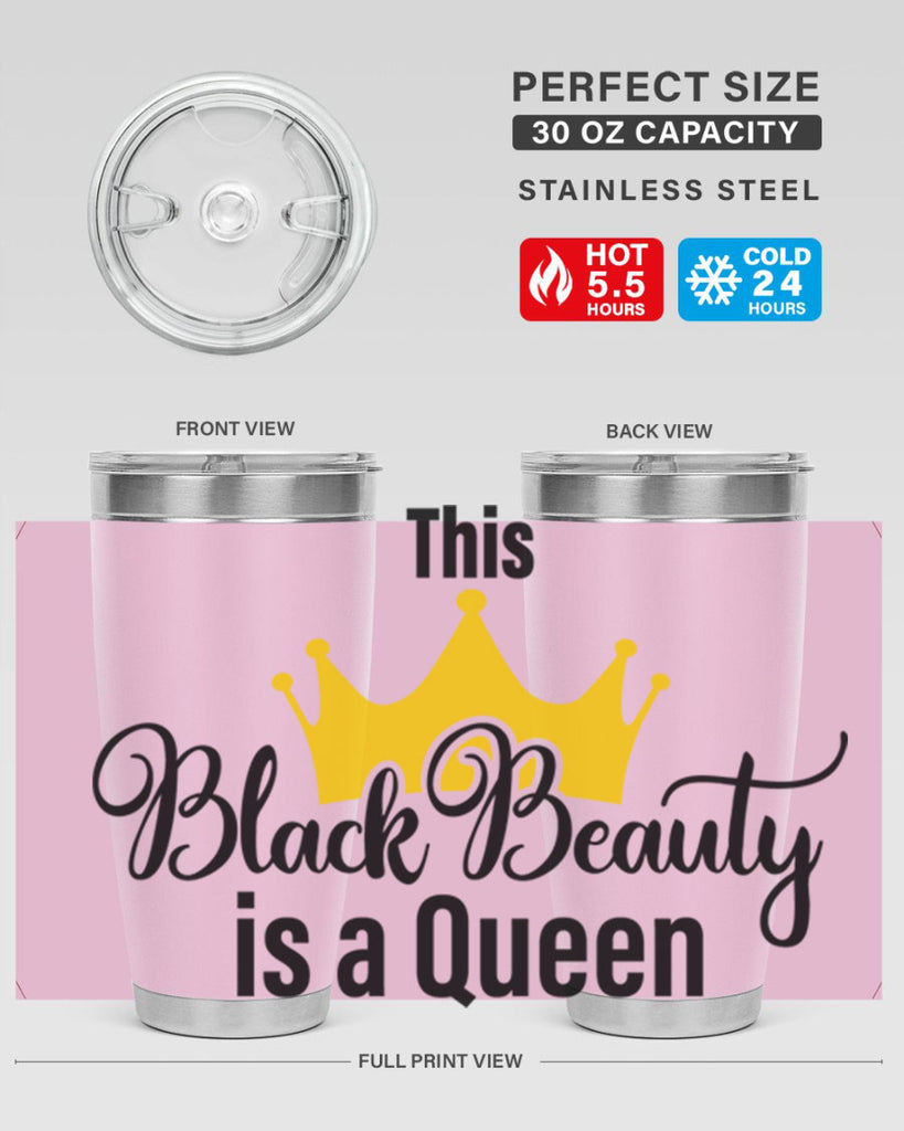 this black beauty is a queen Style 3#- women-girls- Tumbler