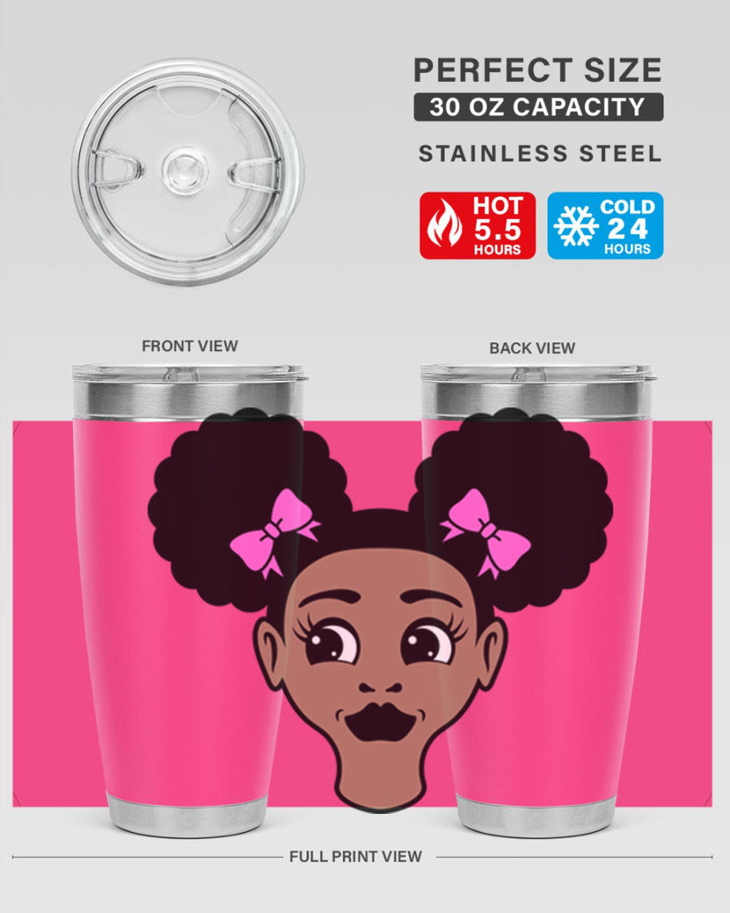 afro puffs girl 74#- women-girls- Tumbler