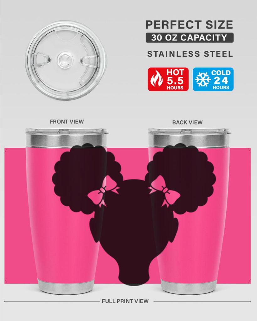 afro puffs girl 77#- women-girls- Tumbler