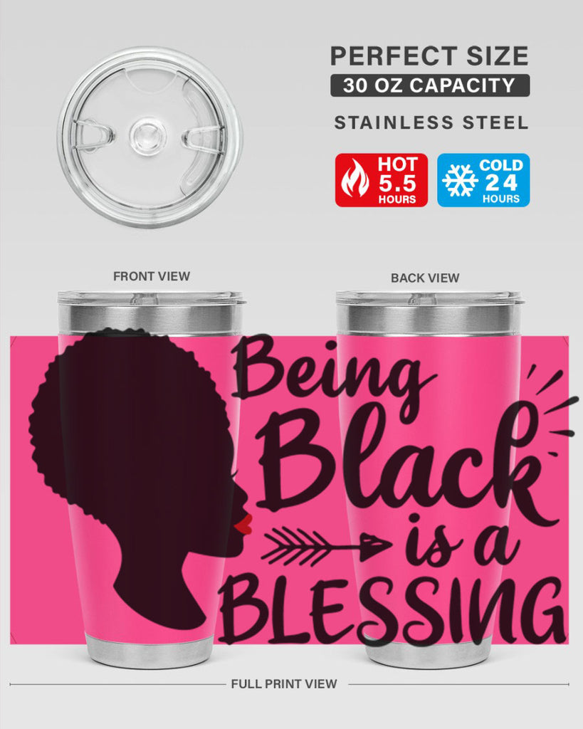being black is a blessing Style 63#- women-girls- Tumbler