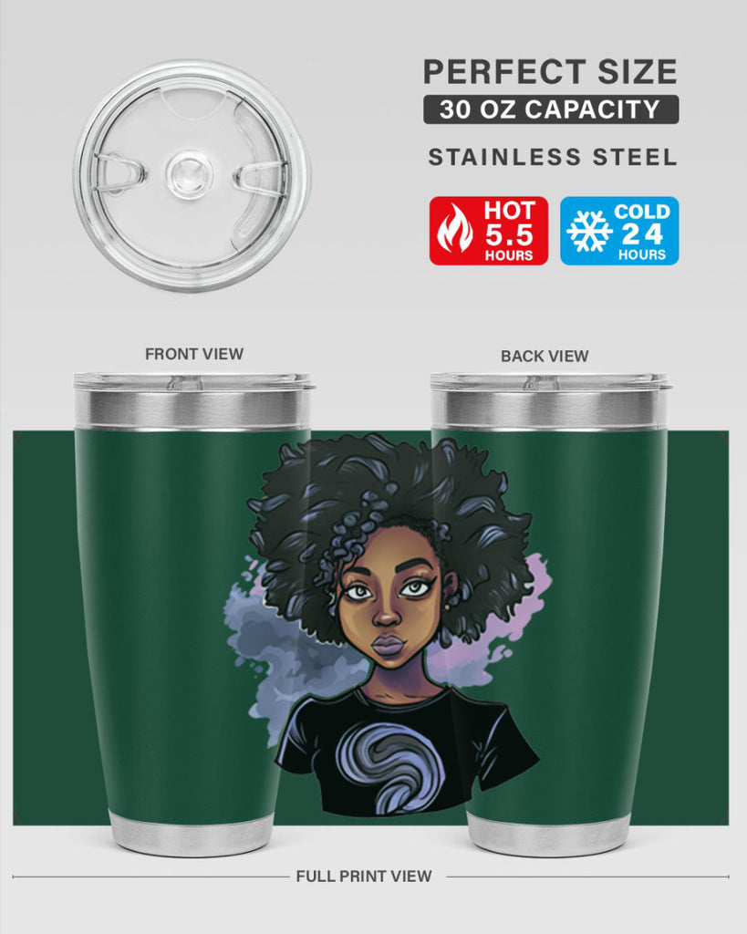 Sparkling Black Girl Design 1#- women-girls- Tumbler