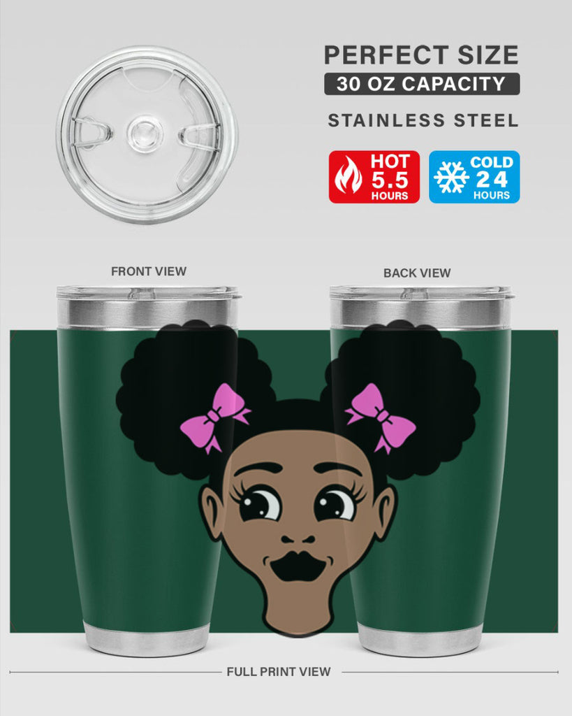 afro puffs girl 74#- women-girls- Tumbler