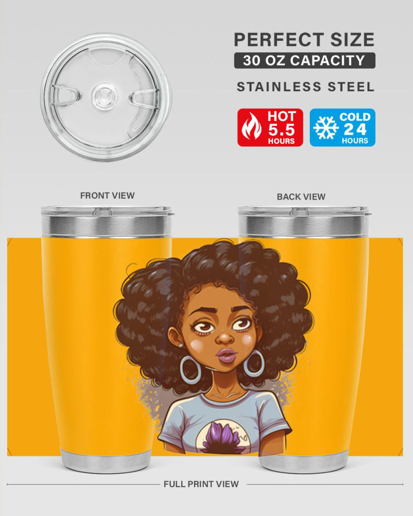 Sparkling Black Girl Design 20#- women-girls- Tumbler