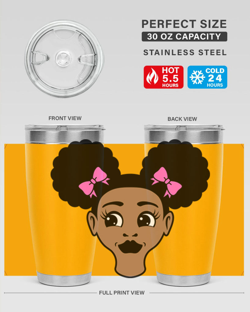 afro puffs girl 74#- women-girls- Tumbler