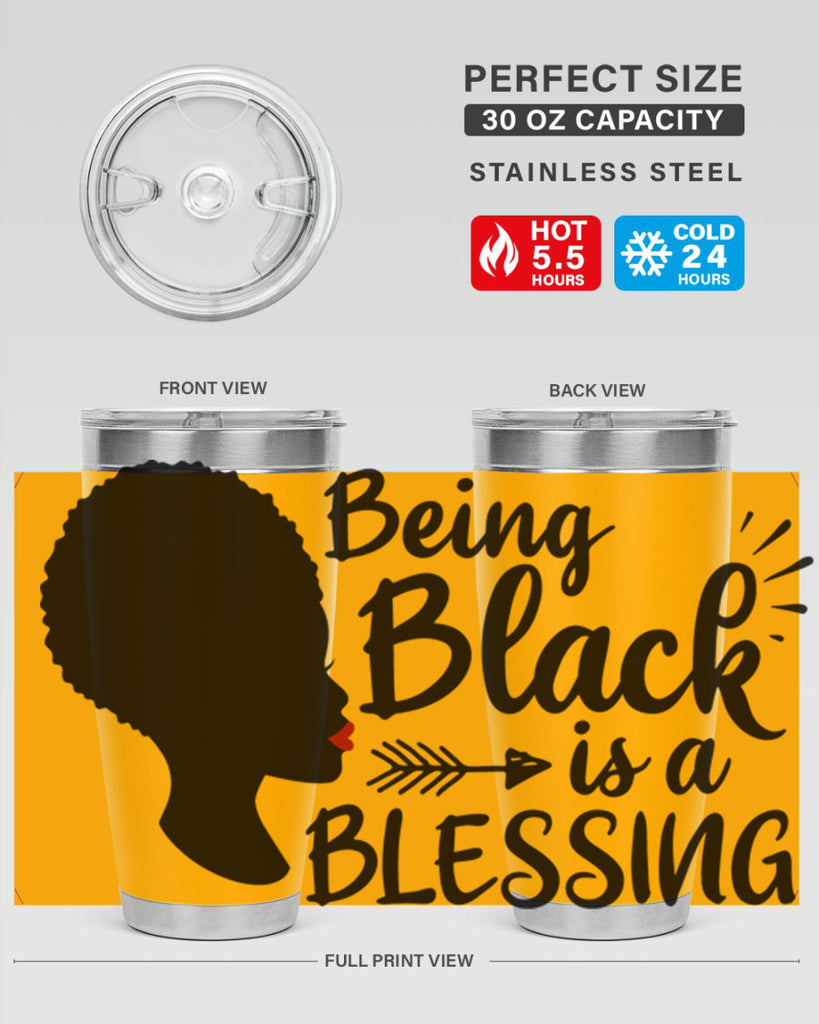 being black is a blessing Style 63#- women-girls- Tumbler