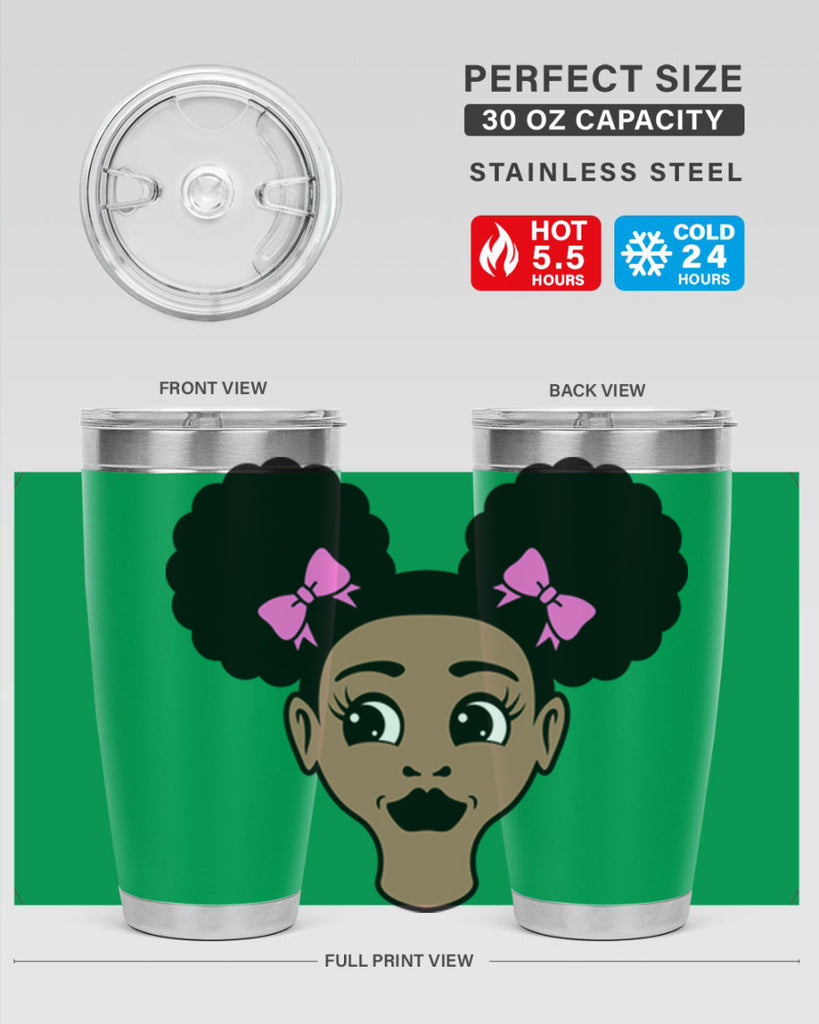 afro puffs girl 74#- women-girls- Tumbler