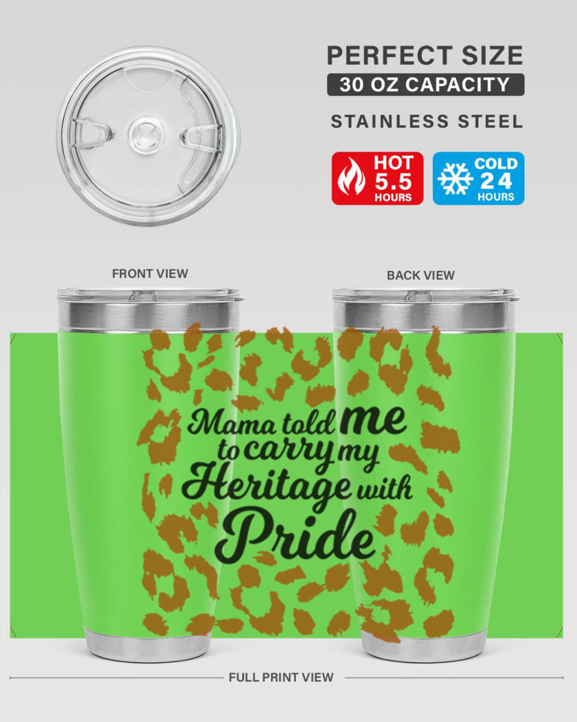 mama told me to carry my heritage with pride Style 23#- women-girls- Cotton Tank