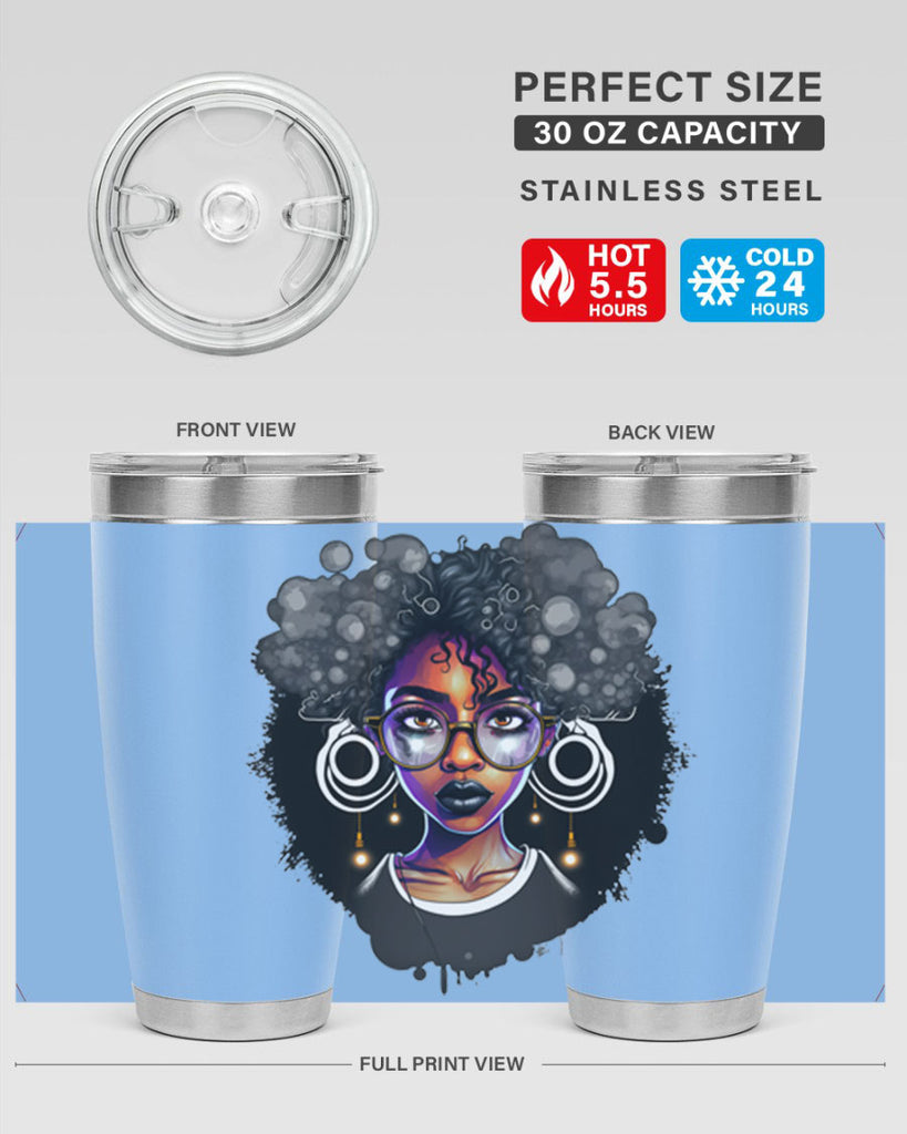 Sparkling Black Girl Design 10#- women-girls- Tumbler