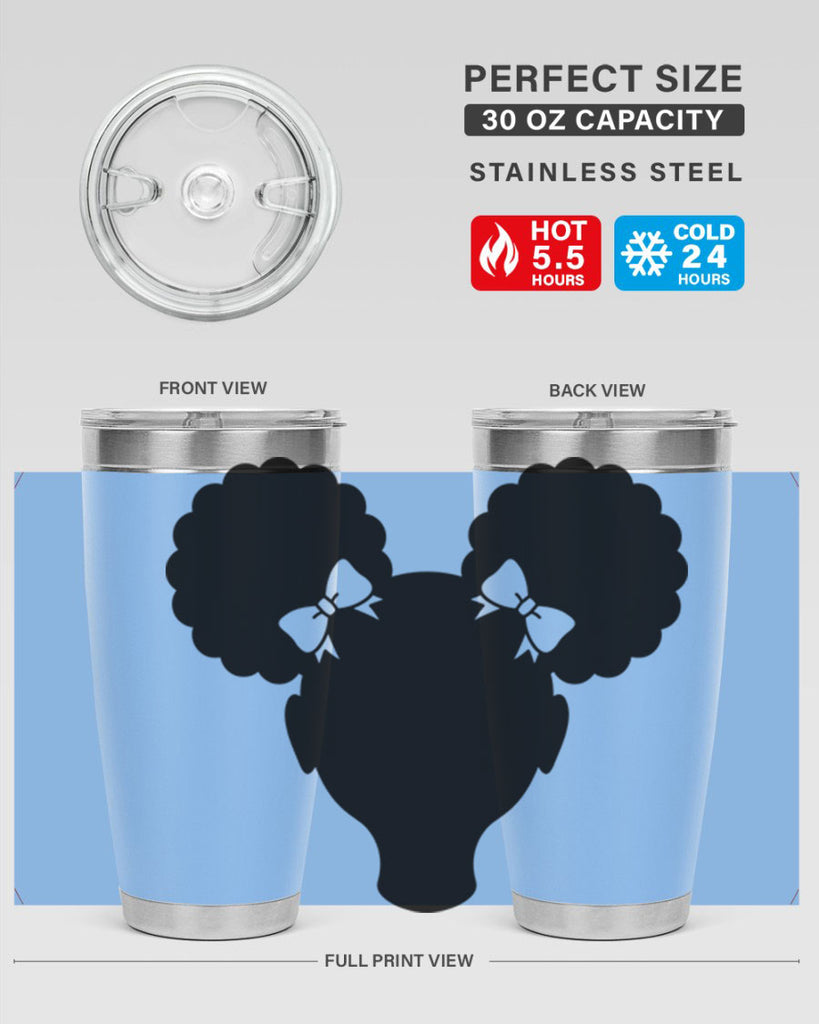 afro puffs girl 75#- women-girls- Tumbler