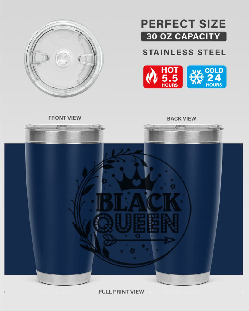 Black queen Style 55#- women-girls- Tumbler