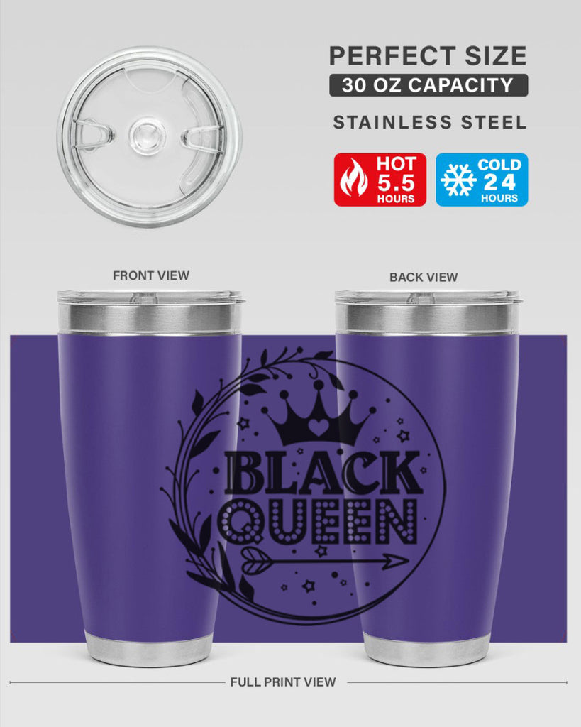 Black queen Style 55#- women-girls- Tumbler