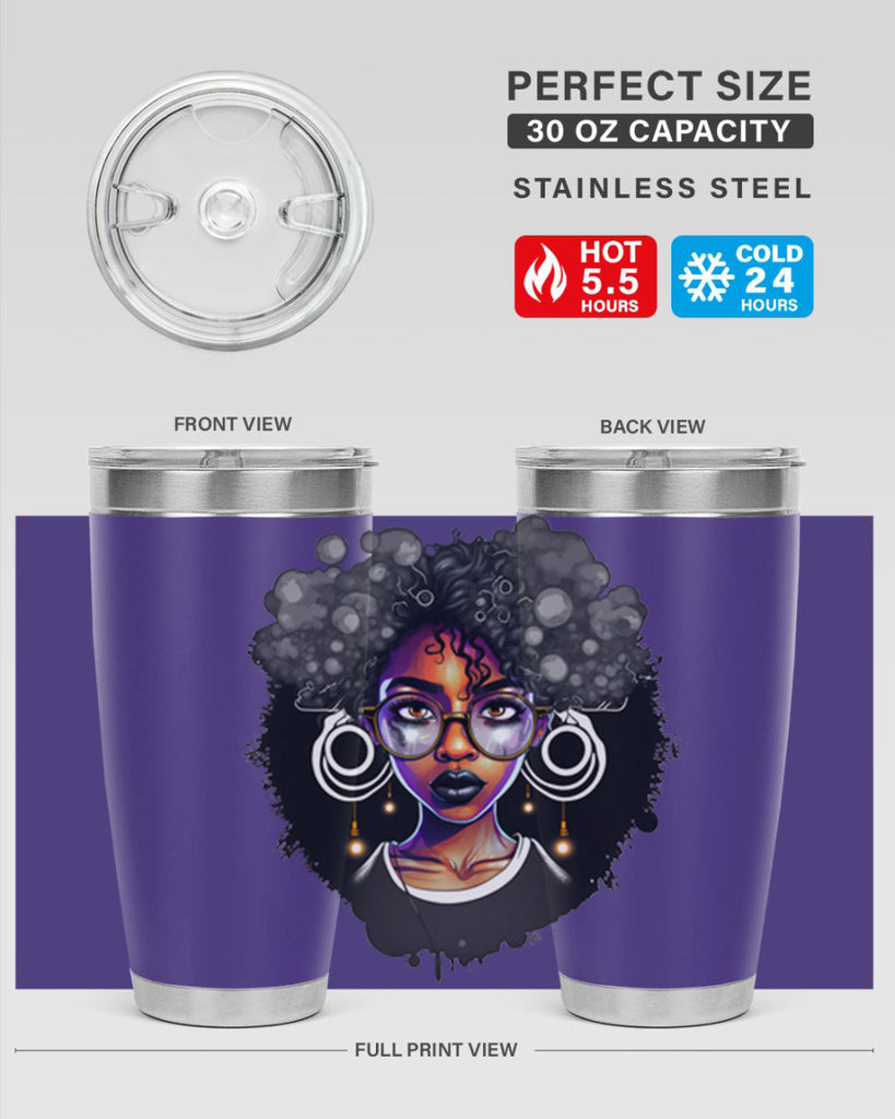 Sparkling Black Girl Design 10#- women-girls- Tumbler