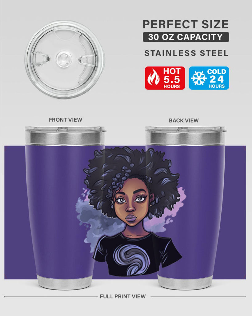 Sparkling Black Girl Design 1#- women-girls- Tumbler