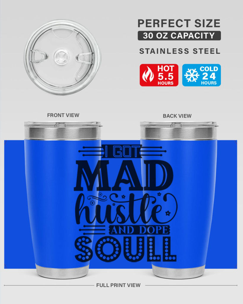 I got mad hustle and dope soul Style 33#- women-girls- Cotton Tank