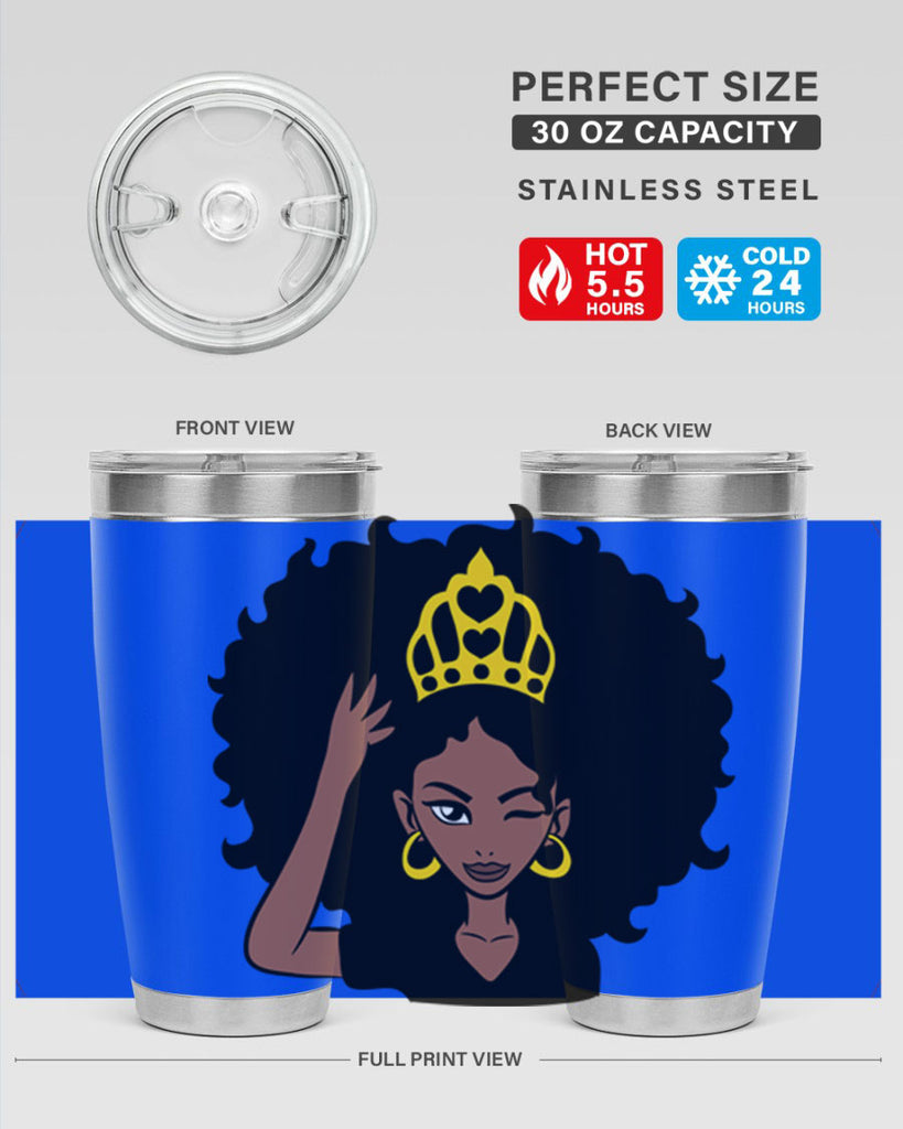 afro queen crown 72#- women-girls- Tumbler