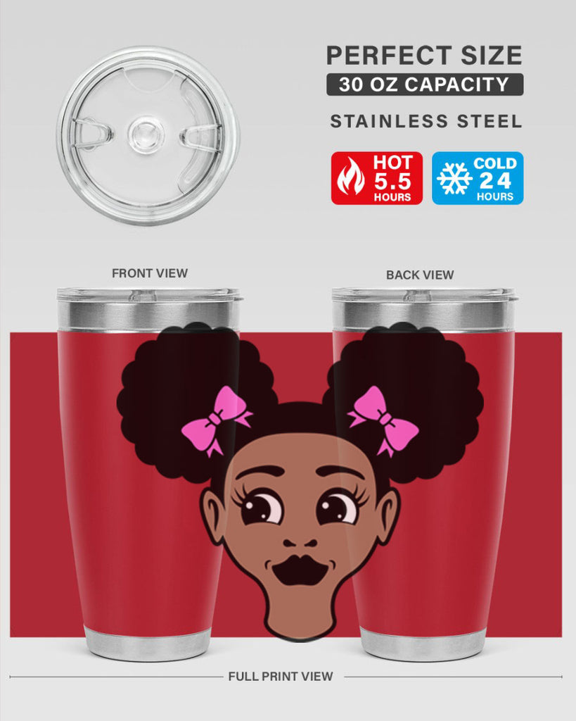 afro puffs girl 74#- women-girls- Tumbler