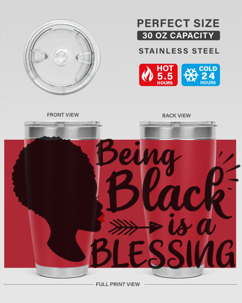 being black is a blessing Style 63#- women-girls- Tumbler