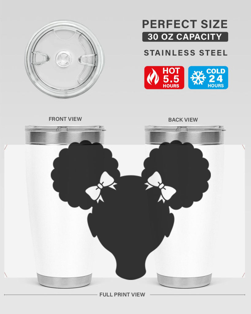 afro puffs girl 77#- women-girls- Tumbler