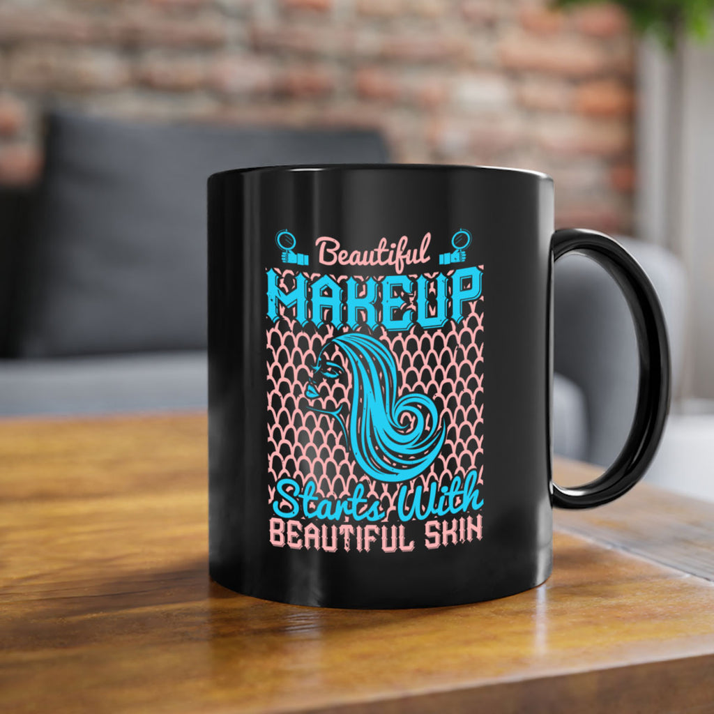 Beautiful makeup starts with beautiful skin Style 172#- makeup-Mug / Coffee Cup