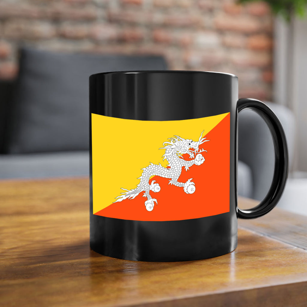 Bhutan 178#- world flag-Mug / Coffee Cup