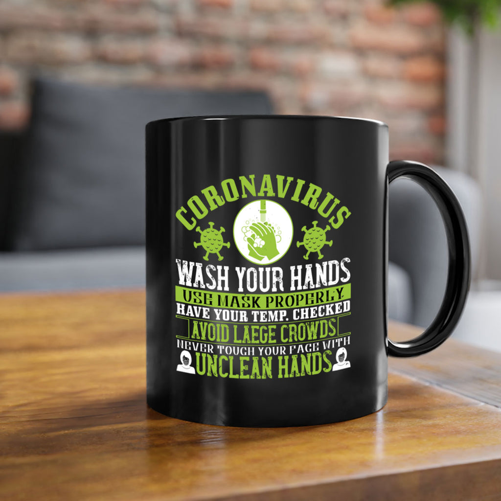 Coronavirus Wash Your Hands Use Style 1#- corona virus-Mug / Coffee Cup