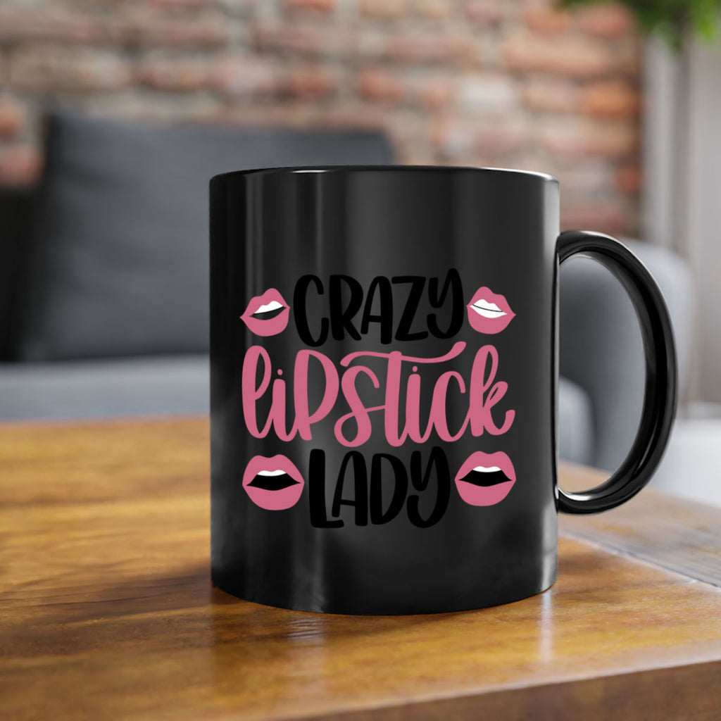 Crazy Lipstick Lady Style 107#- makeup-Mug / Coffee Cup