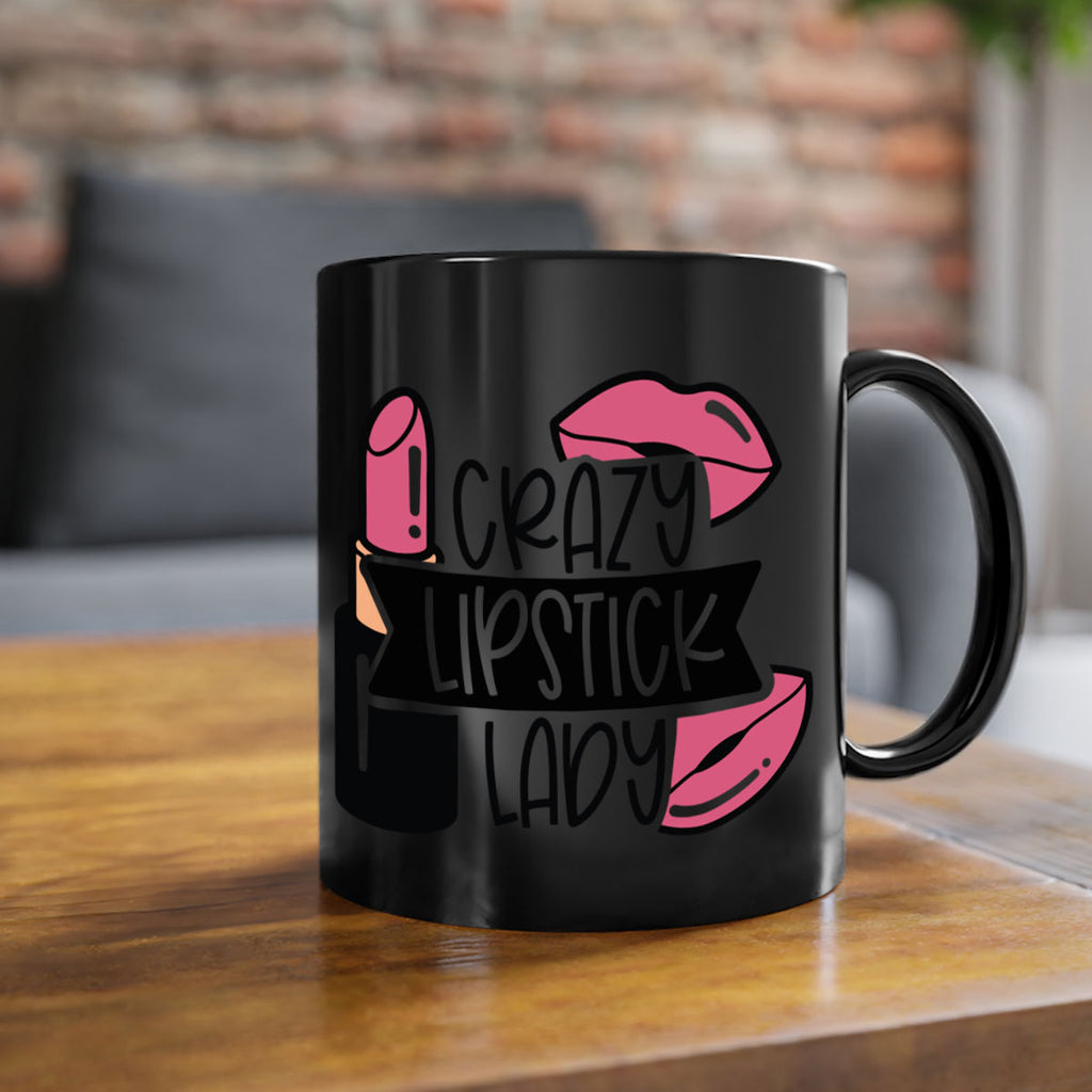 Crazy Lipstick Lady Style 108#- makeup-Mug / Coffee Cup