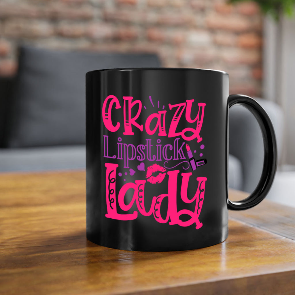 Crazy Lipstick Lady Style 241#- makeup-Mug / Coffee Cup