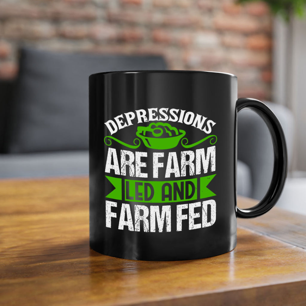 Depression are farm led and farmed 25#- Farm and garden-Mug / Coffee Cup