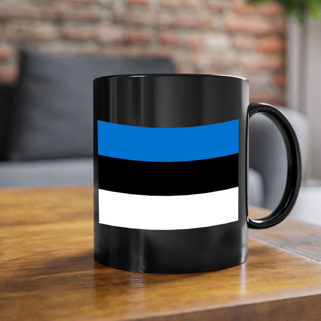 Estonia 142#- world flag-Mug / Coffee Cup