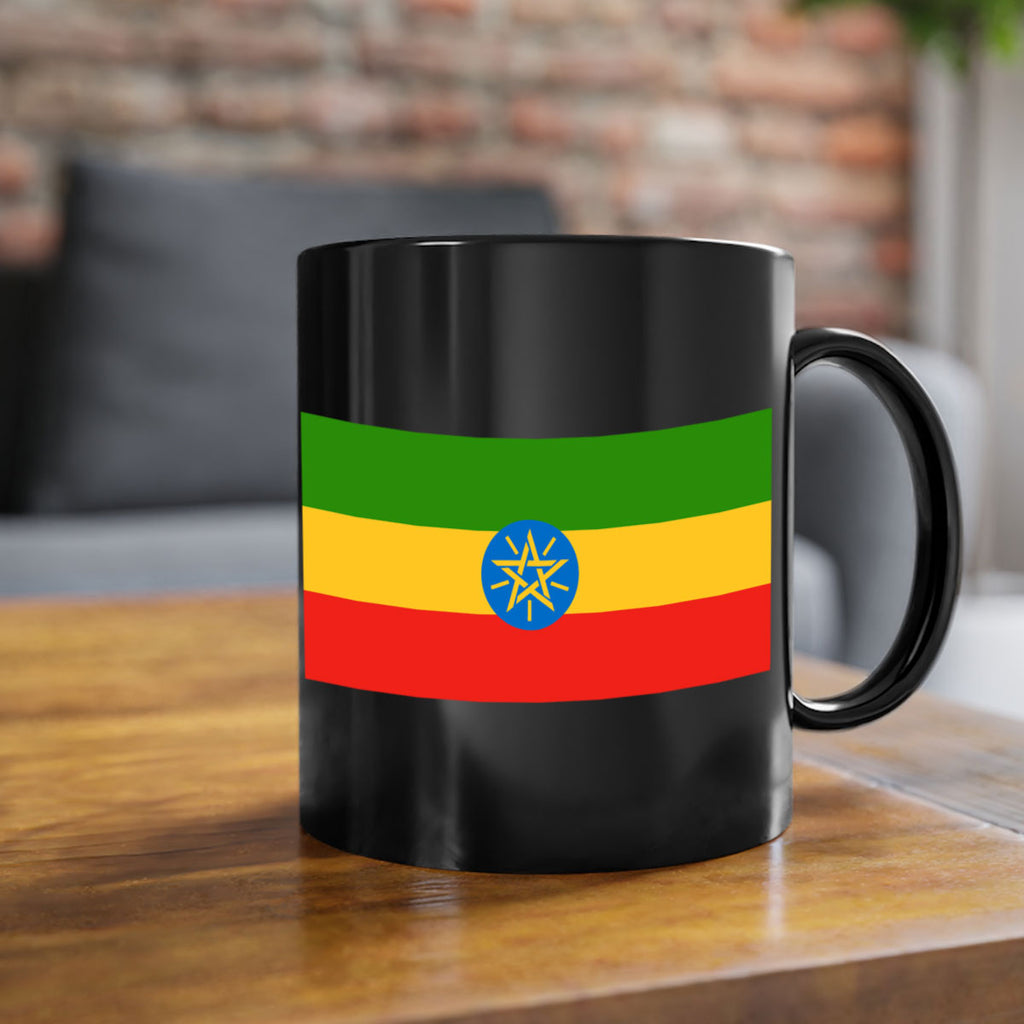 Ethiopia 140#- world flag-Mug / Coffee Cup