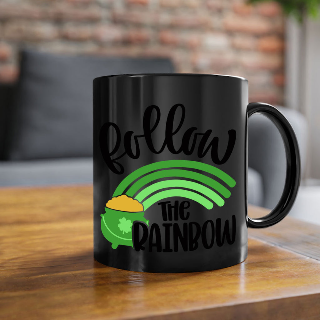 Follow The Rainbow Style 99#- St Patricks Day-Mug / Coffee Cup