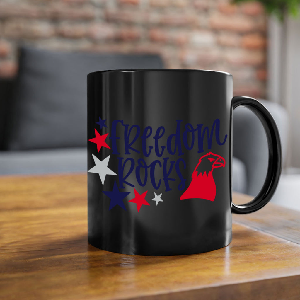 Freedom Rocks Style 148#- 4th Of July-Mug / Coffee Cup