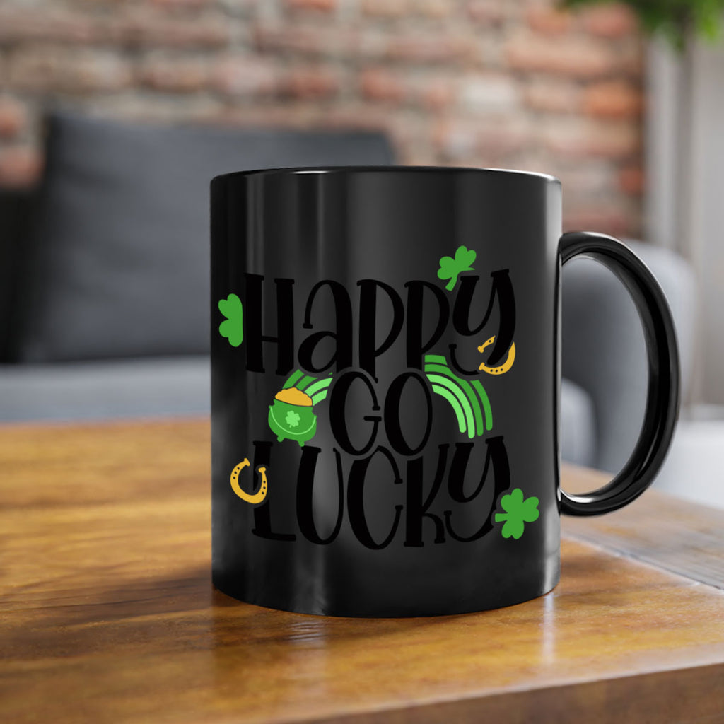 Happy Go Lucky Style 96#- St Patricks Day-Mug / Coffee Cup