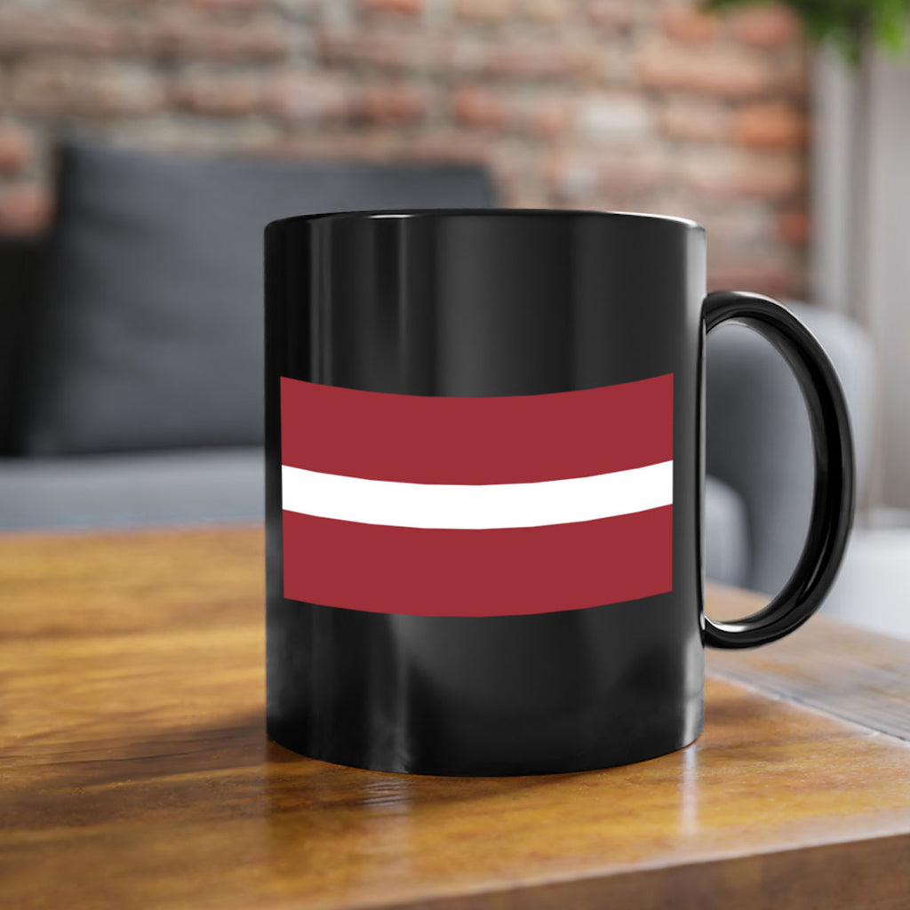 Latvia 104#- world flag-Mug / Coffee Cup