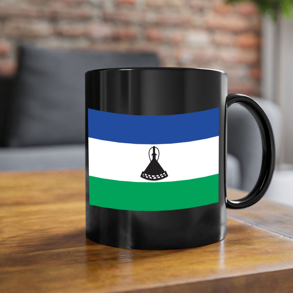 Lesotho 102#- world flag-Mug / Coffee Cup