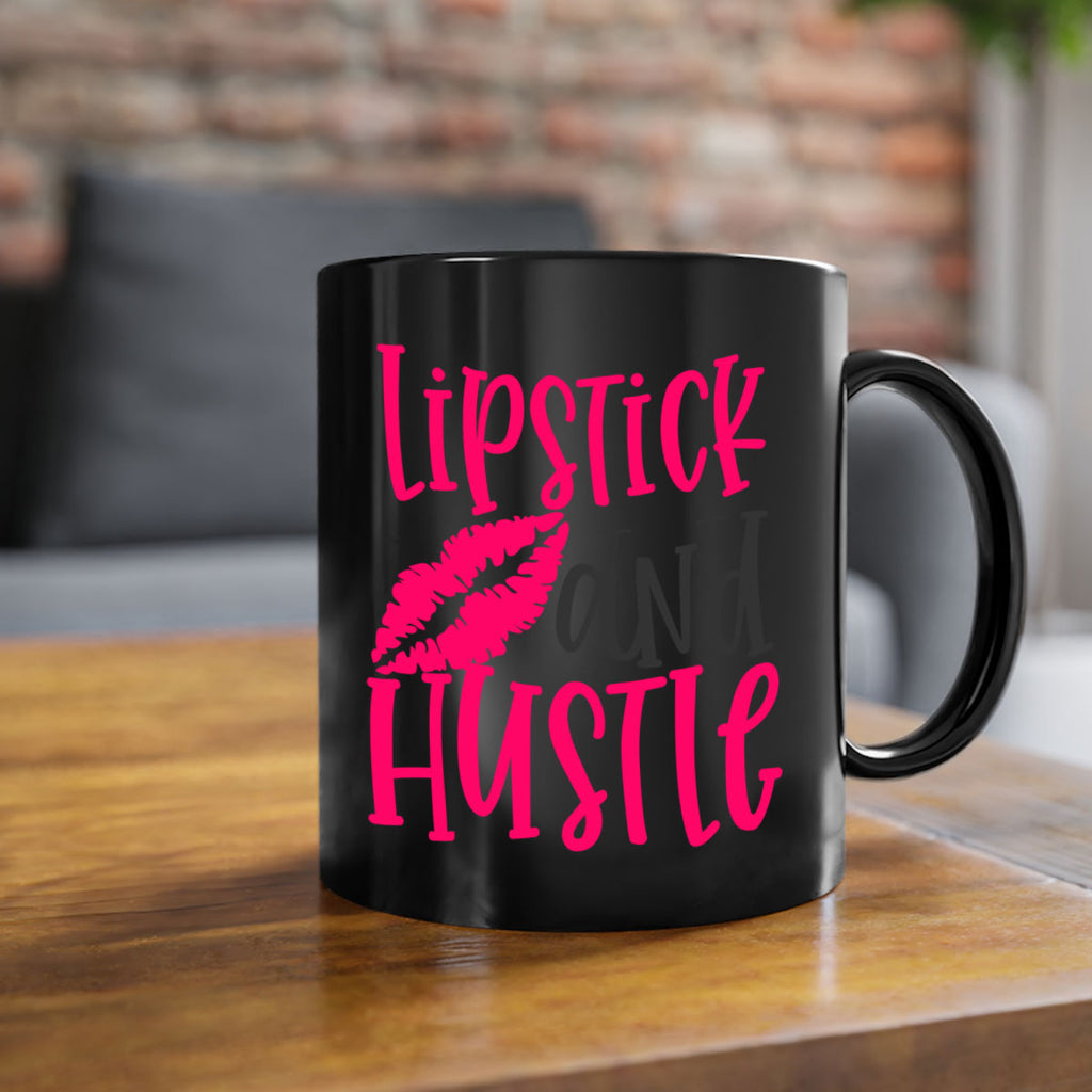 Lipstick and Hustle design Style 230#- makeup-Mug / Coffee Cup