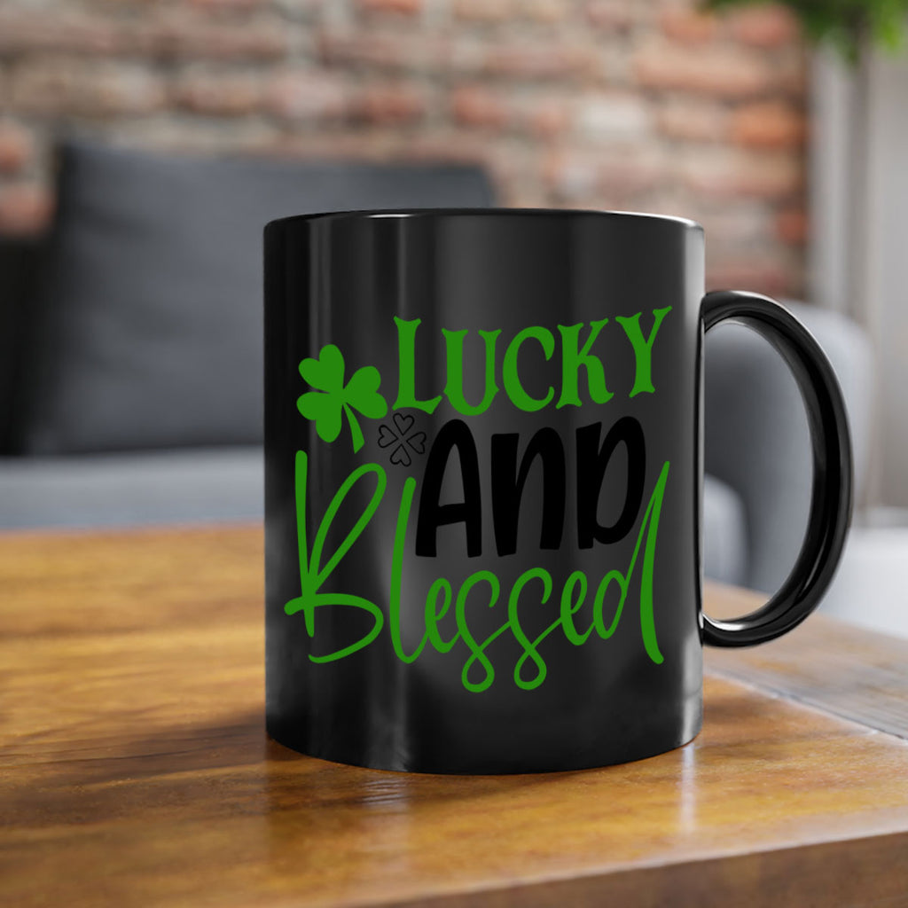 Lucky And Blessed Style 151#- St Patricks Day-Mug / Coffee Cup