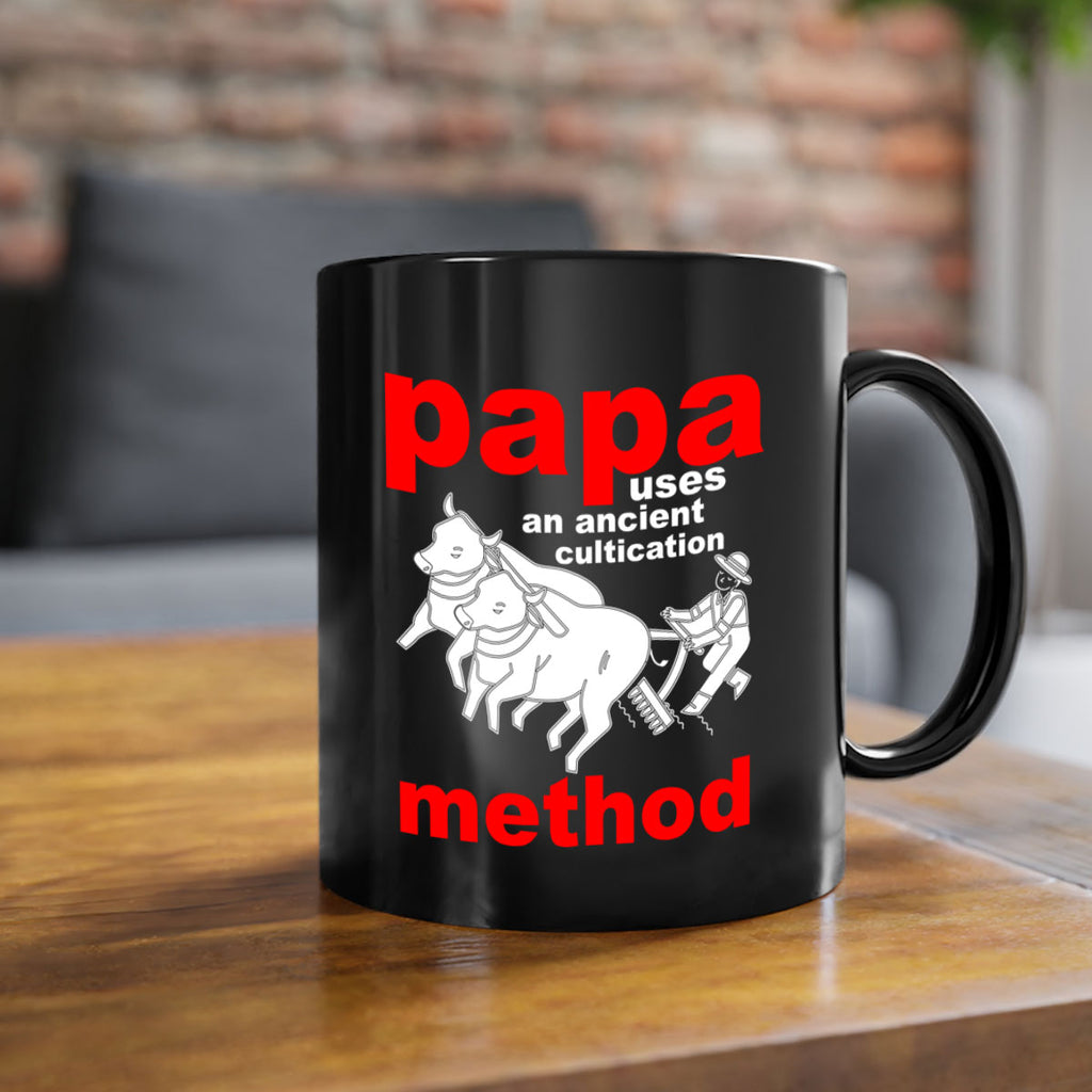 PAPA USES an ancient 113#- grandpa-Mug / Coffee Cup