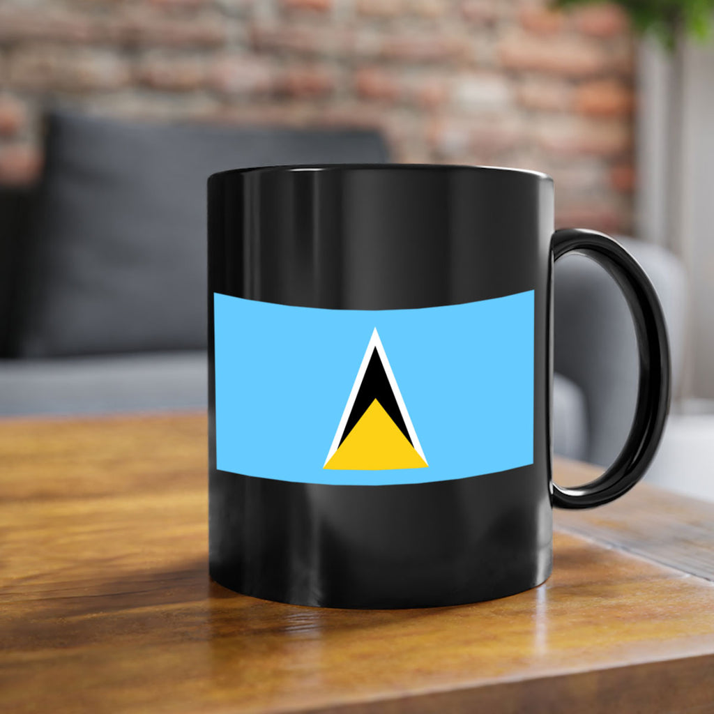 Saint Lucia 51#- world flag-Mug / Coffee Cup