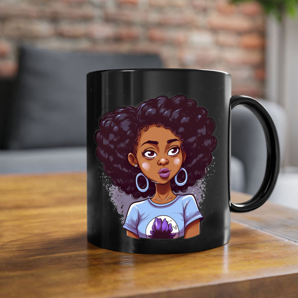 Sparkling Black Girl Design 20#- Black women - Girls-Mug / Coffee Cup