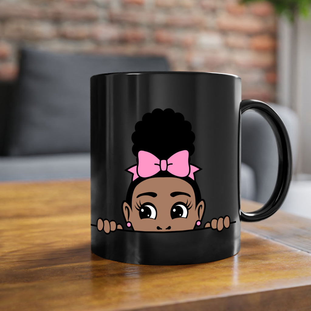 afro puff crown girl 3#- Black women - Girls-Mug / Coffee Cup