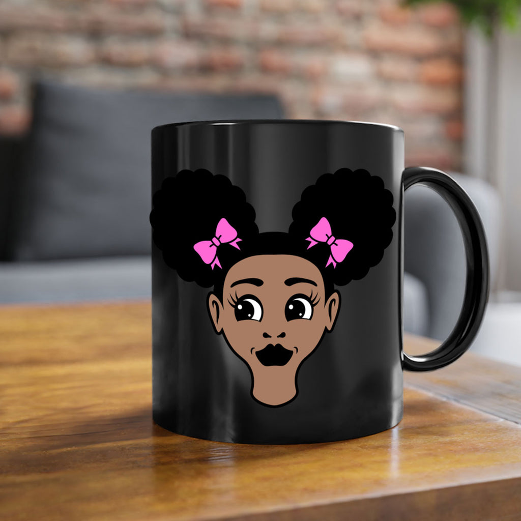 afro puffs girl 76#- Black women - Girls-Mug / Coffee Cup